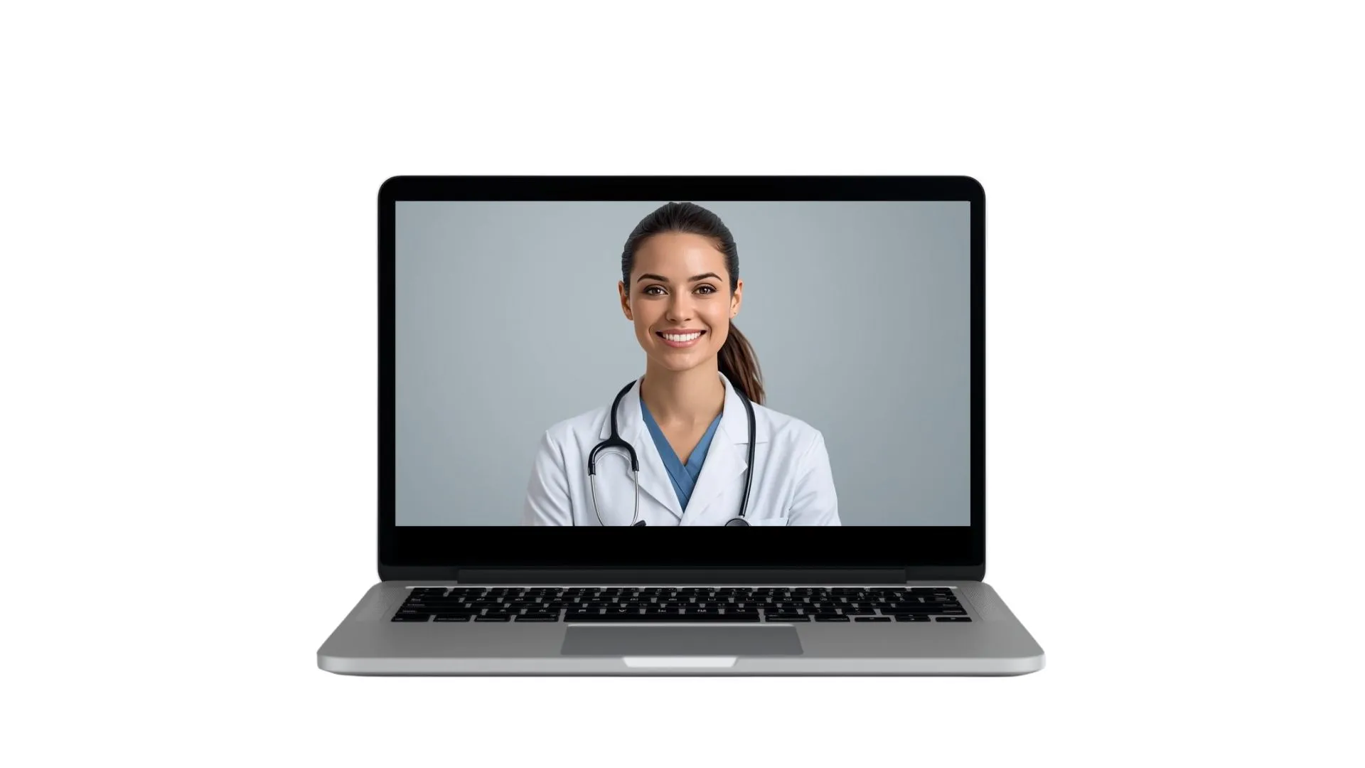 Online consultation with a Medical Marijuana Doctor in Tampa displayed on a laptop for patient telehealth evaluation