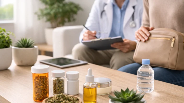 Patient consulting with a doctor about renewing a medical marijuana card in Springdale