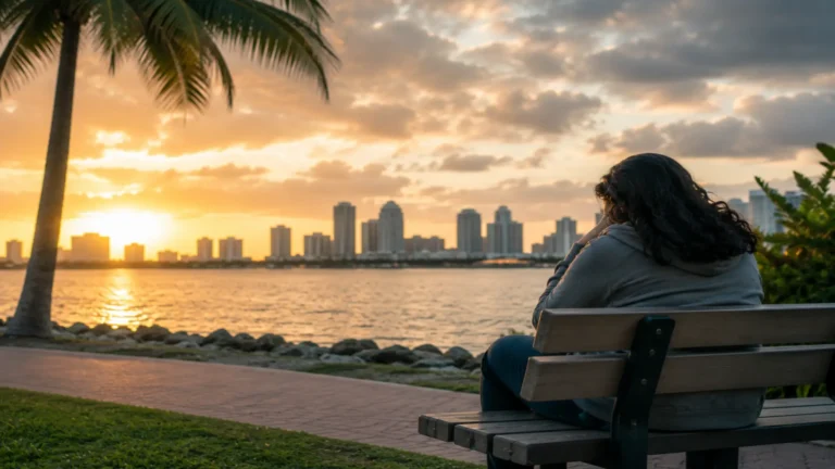 Is Depression a Disability? Individual reflecting on depression symptoms in Florida