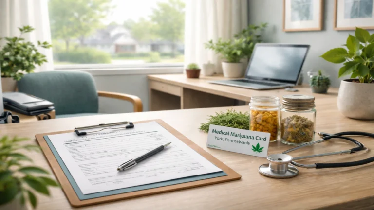 Medical Marijuana Card in York application and certification process in Pennsylvania.