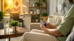 Medical marijuana card renewal online during a summer heatwave.